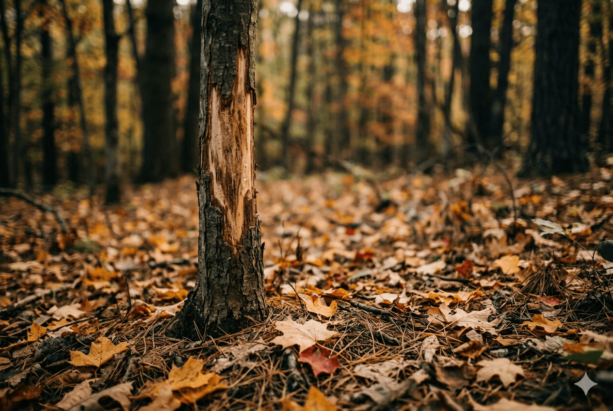 A quiet autumn morning in the timber